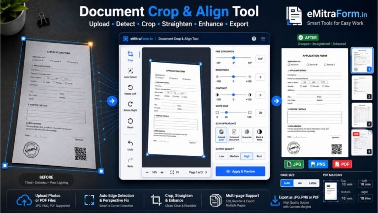 EMitra Document Crop Align Tool